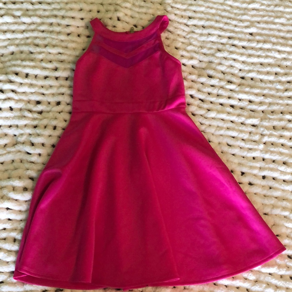 hot pink skater dress (kids)